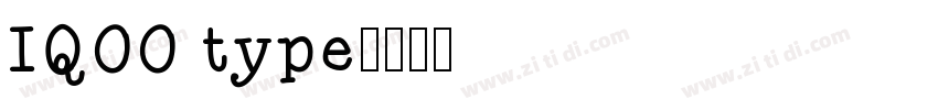IQOO type字体转换